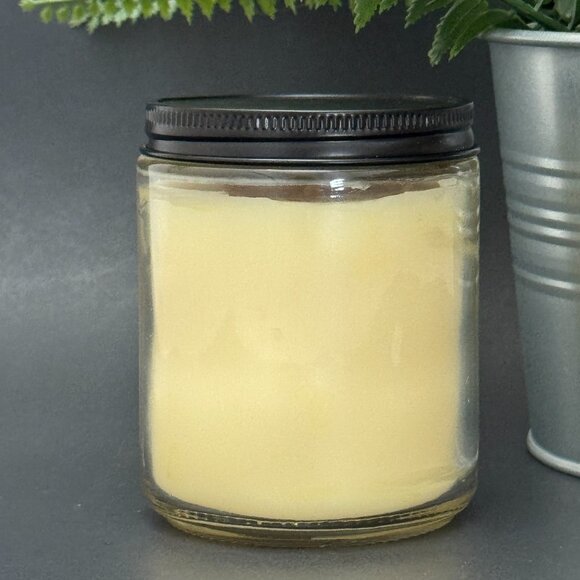 BBW Sugared Lemon Zest White Barn Bath & Body Works Mason Jar Single Wick Candle - Picture 2 of 10